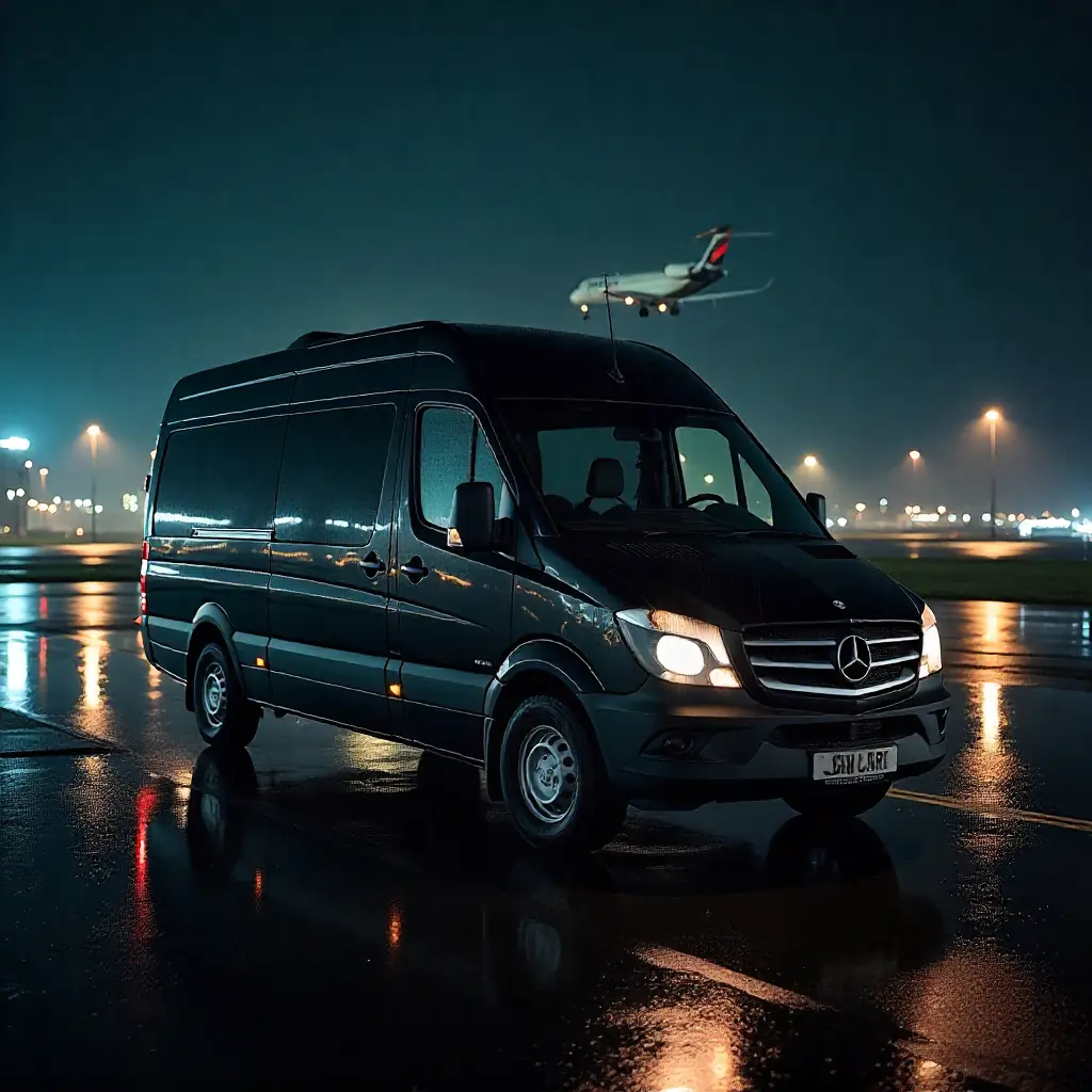 Gatwick airport taxi van