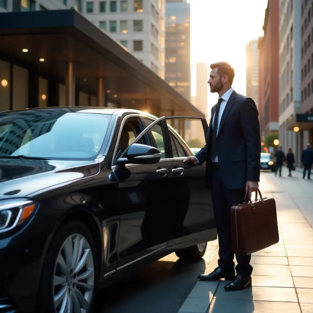 professional Driver welcome passenger in Dunstable taxi
